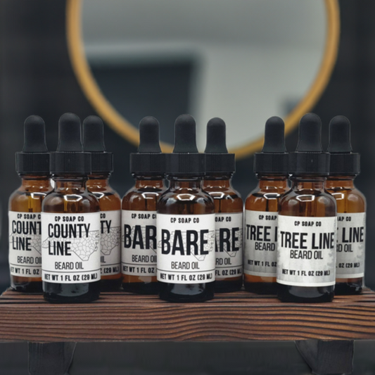 Handcrafted Beard Oil Bare County Line Tree Line fragrance free spicy woody fresh