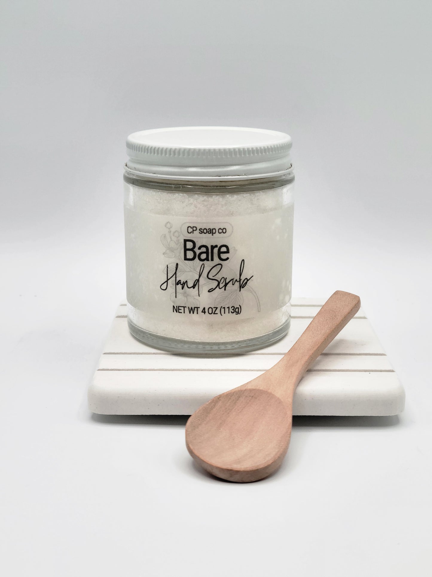 Handcrafted Bare Hand Scrub fragrance free 